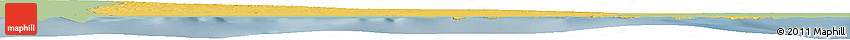 Savanna Style Horizon Map of Darnah, single color outside