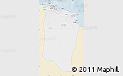 Classic Style Map of Darnah, single color outside