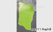 Physical Map of Darnah, darken, desaturated