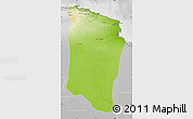 Physical Map of Darnah, lighten, desaturated