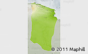 Physical Map of Darnah, lighten, semi-desaturated