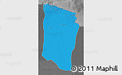 Political Map of Darnah, darken, desaturated