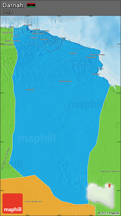 Political Map of Darnah