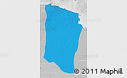 Political Map of Darnah, lighten, desaturated