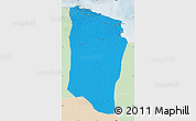 Political Map of Darnah, lighten