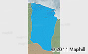 Political Map of Darnah, semi-desaturated