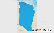 Political Map of Darnah, shaded relief outside