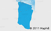 Political Map of Darnah, single color outside