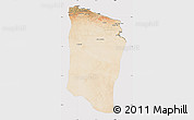 Satellite Map of Darnah, cropped outside