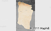 Satellite Map of Darnah, darken, desaturated