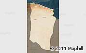 Satellite Map of Darnah, darken