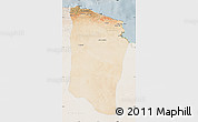 Satellite Map of Darnah, lighten