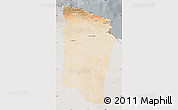 Satellite Map of Darnah, lighten, semi-desaturated