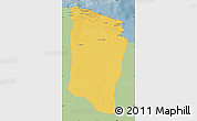Savanna Style Map of Darnah, single color outside