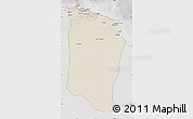 Shaded Relief Map of Darnah, lighten, desaturated