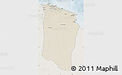 Shaded Relief Map of Darnah, lighten
