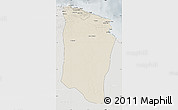 Shaded Relief Map of Darnah, lighten, semi-desaturated