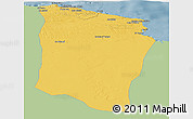 Savanna Style Panoramic Map of Darnah, single color outside
