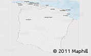 Silver Style Panoramic Map of Darnah, single color outside