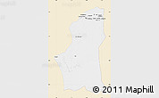 Classic Style Map of Ghadamis, single color outside