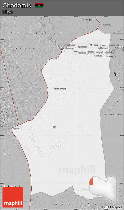 Gray Map of Ghadamis
