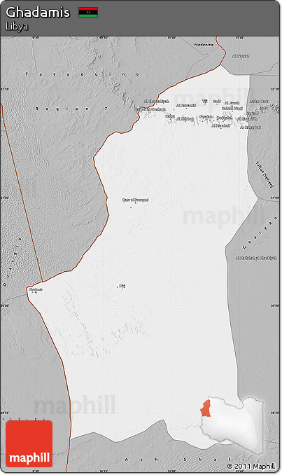 Gray Map of Ghadamis