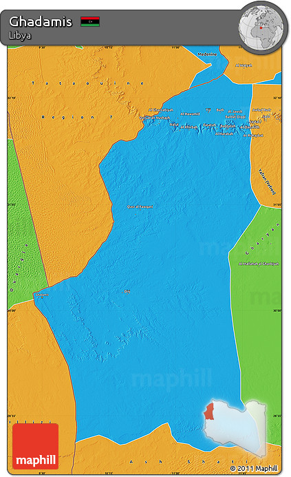 Political Map of Ghadamis