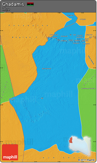 Political Map of Ghadamis
