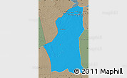 Political Map of Ghadamis, semi-desaturated