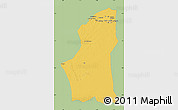 Savanna Style Map of Ghadamis, single color outside