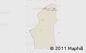 Shaded Relief Map of Ghadamis, cropped outside