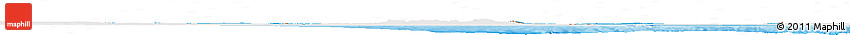 Political Shades Horizon Map of Libya, single color outside, shaded relief sea