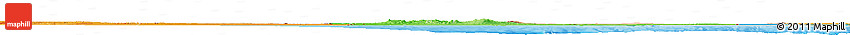 Satellite Horizon Map of Libya, political outside