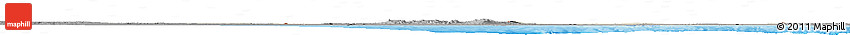 Shaded Relief Horizon Map of Libya, darken, desaturated, land only