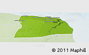 Physical Panoramic Map of Misurata, lighten