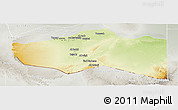 Physical Panoramic Map of Murzuq, lighten, semi-desaturated