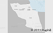 Gray 3D Map of Sawfajjin (Sofuljeen), single color outside