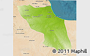 Physical 3D Map of Sawfajjin (Sofuljeen), satellite outside