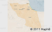Satellite 3D Map of Sawfajjin (Sofuljeen), lighten