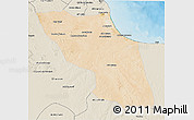 Satellite 3D Map of Sawfajjin (Sofuljeen), shaded relief outside