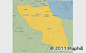 Savanna Style 3D Map of Sawfajjin (Sofuljeen)