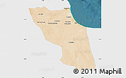 Satellite Map of Sawfajjin (Sofuljeen), single color outside