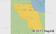 Savanna Style Map of Sawfajjin (Sofuljeen), single color outside