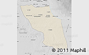 Shaded Relief Map of Sawfajjin (Sofuljeen), desaturated