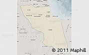 Shaded Relief Map of Sawfajjin (Sofuljeen), semi-desaturated