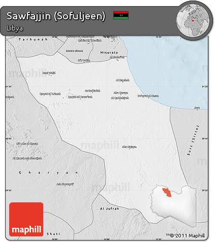 Silver Style Map of Sawfajjin (Sofuljeen)