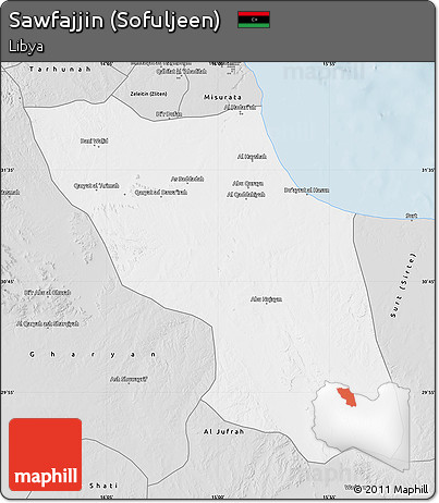 Silver Style Map of Sawfajjin (Sofuljeen)