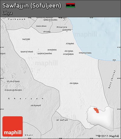 Silver Style Map of Sawfajjin (Sofuljeen)