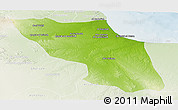 Physical Panoramic Map of Sawfajjin (Sofuljeen), lighten