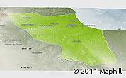 Physical Panoramic Map of Sawfajjin (Sofuljeen), semi-desaturated